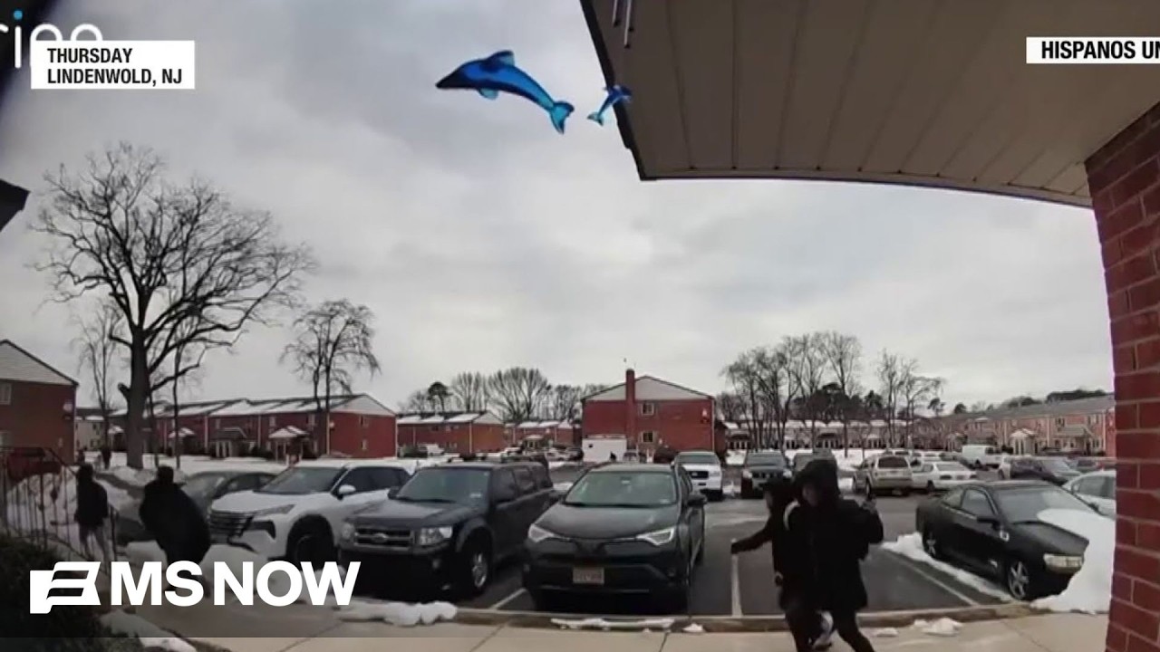 New Jersey elementary school students run from ICE
