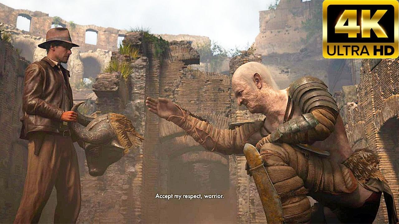 Indiana Jones Meets Giant Titan Scene (2025) - Indiana Jones The Order Of Giants