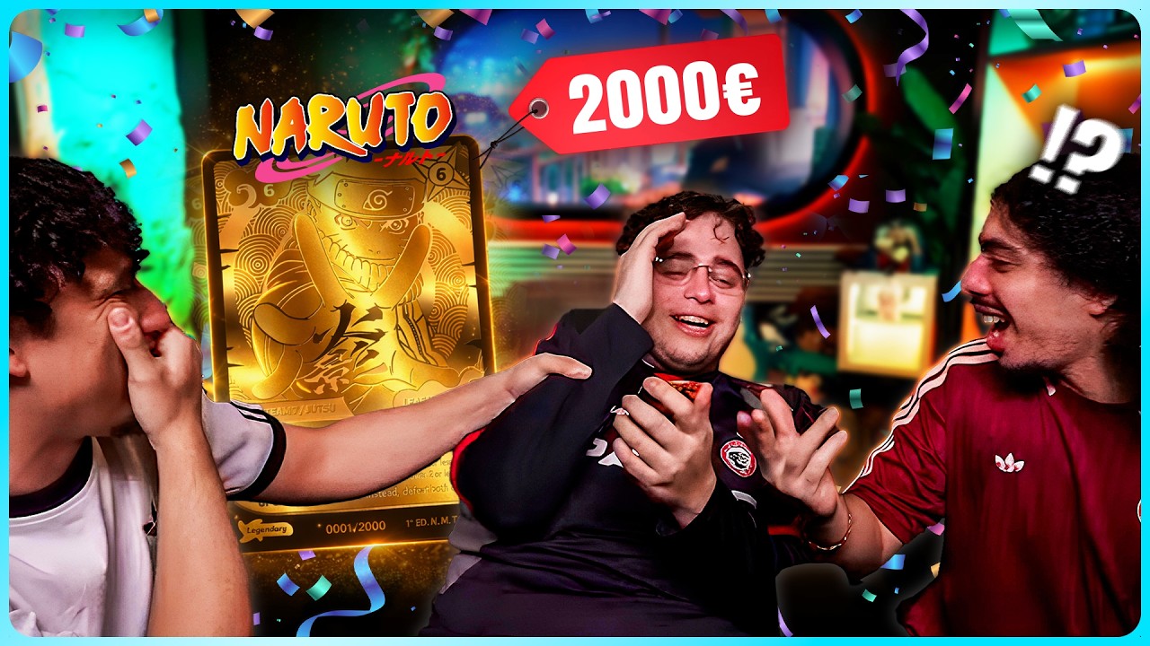 Kameto drop la carte LA PLUS RARE d&egrave;s son premier booster Naruto (la baraka de fou)