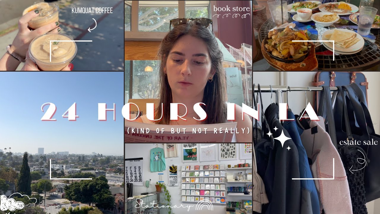 24 hours in LA VLOG: estate sale, coffee run, playing tourist, browsing bookstores, and sunset walks