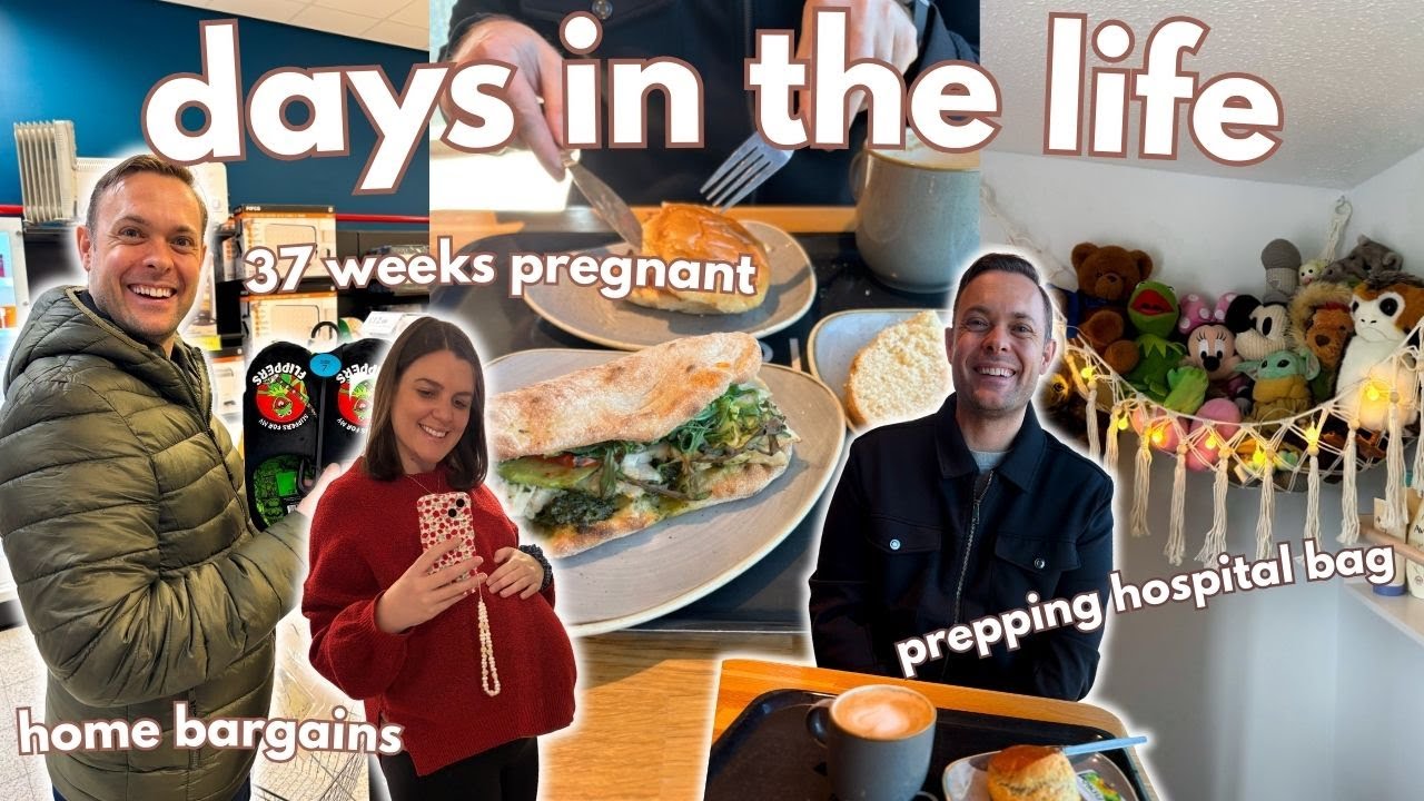 37 Weeks Pregnant, Home Bargains, Eating Dates & Prepping Hospital Bag! | Day In The Life Vlog
