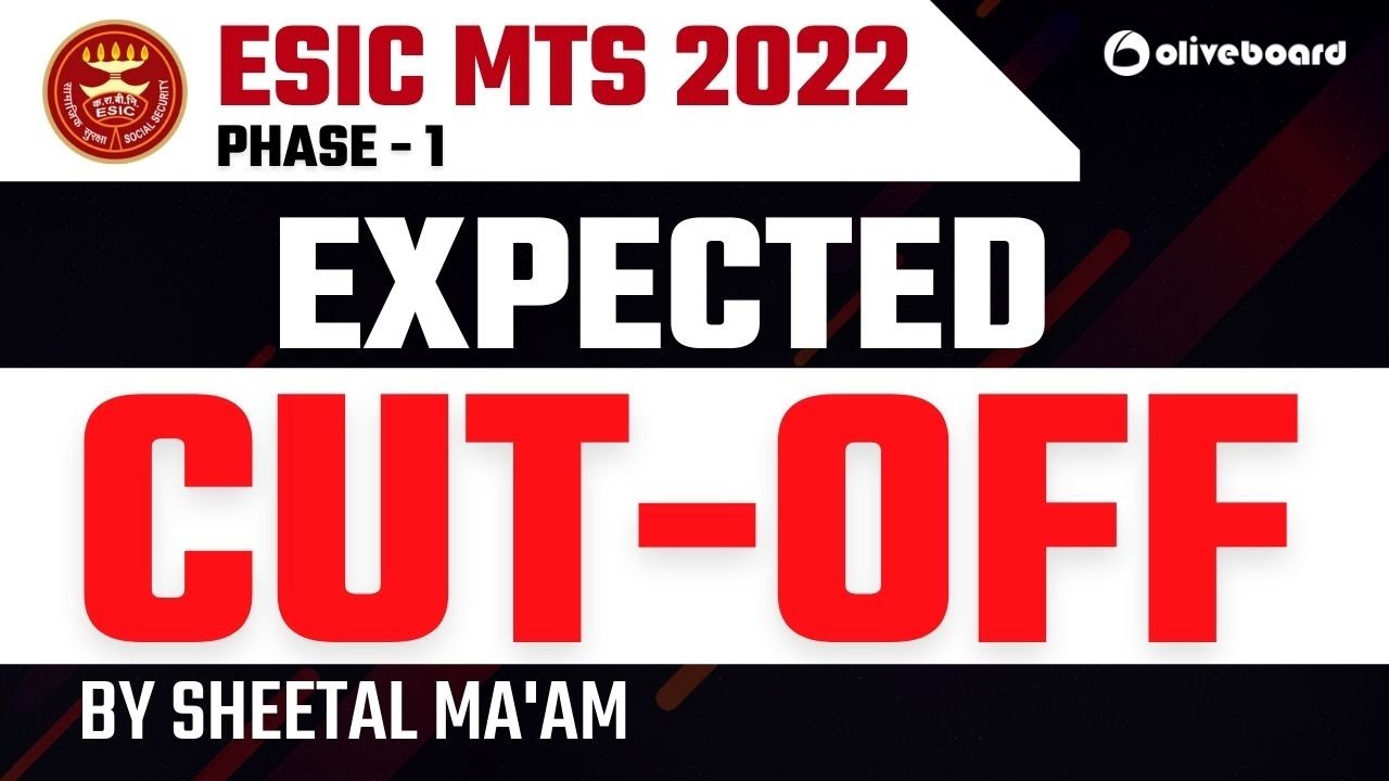 ESIC MTS Expected CUT OFF 2022 || ESIC MTS Safe Score 2022 | By Sheetal Ma'am