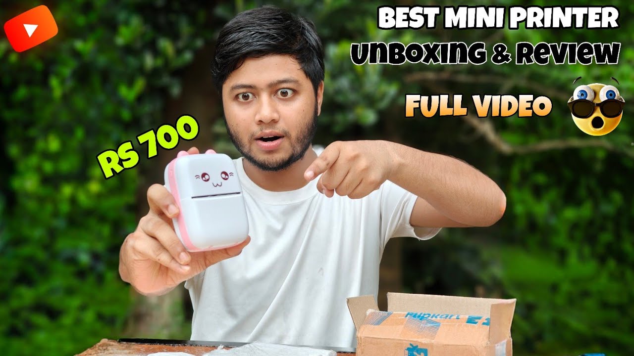 Mini Printer machine Unboxing & Review Full Details|| सबसे छोटा प्रिंटर || Inkless Printer 🖨️ PaisaX