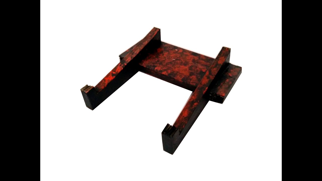Soporte ordenador portatil. Stand cartón. DIY