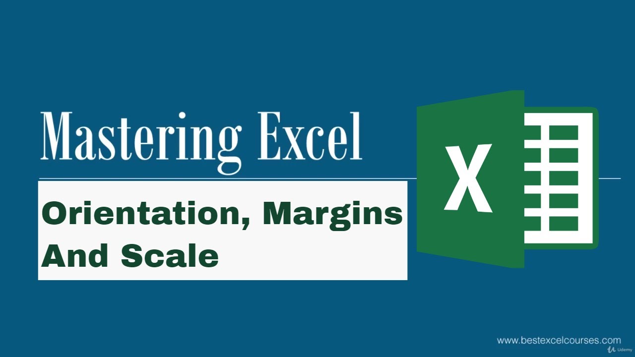 Orientation margins and scale in Excel - Tutorial