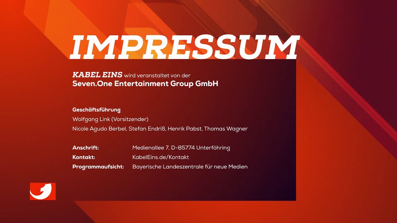 kabel eins HD Continuity + Impressum [Mai 2023]
