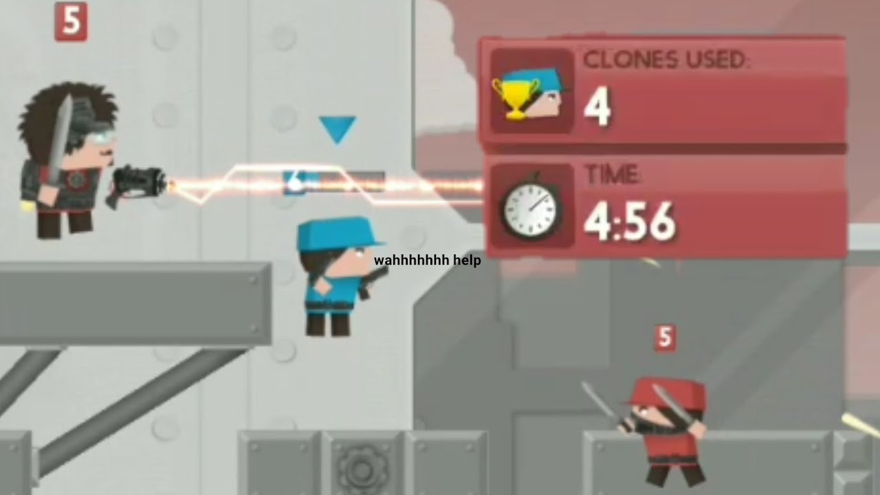 Clone Armies The End Level Least Clone Record (4 Clones)