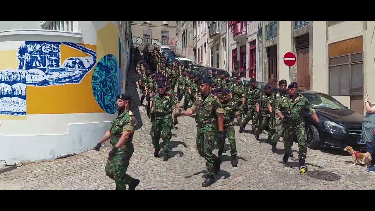 DESFILE DOS VETERANOS DA MARINHA E DO BATALHÃO DE FUZILEIROS N.º 2 NO DIA DA MARINHA 2023 NO PORTO