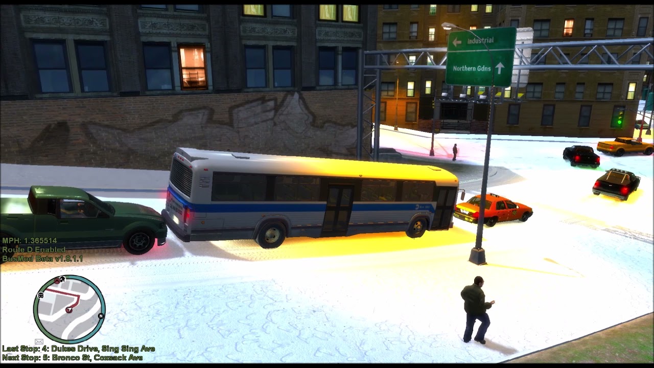 GTA 4 Niko's First Day As A MTA Bus Driver In Liberty City