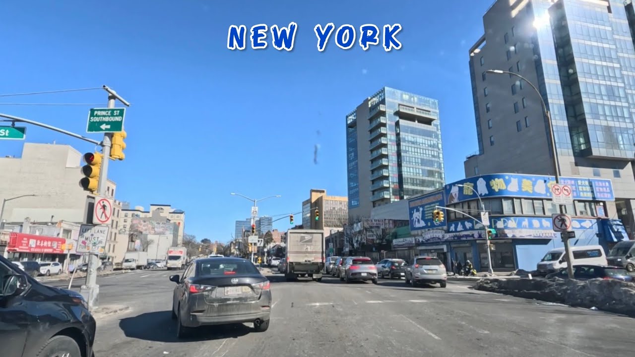 NYC DRIVE||FROM CORONA TO BAYSIDE 