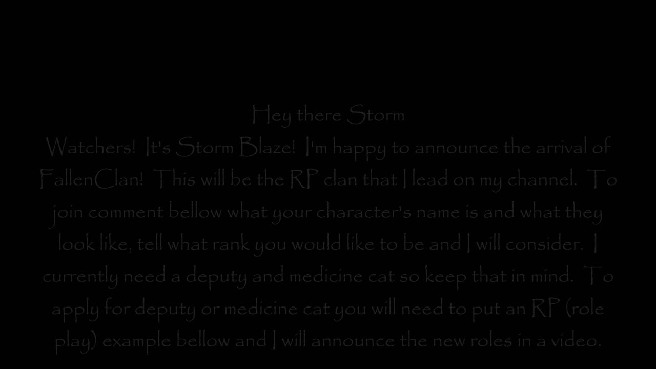 Join FallenClan!