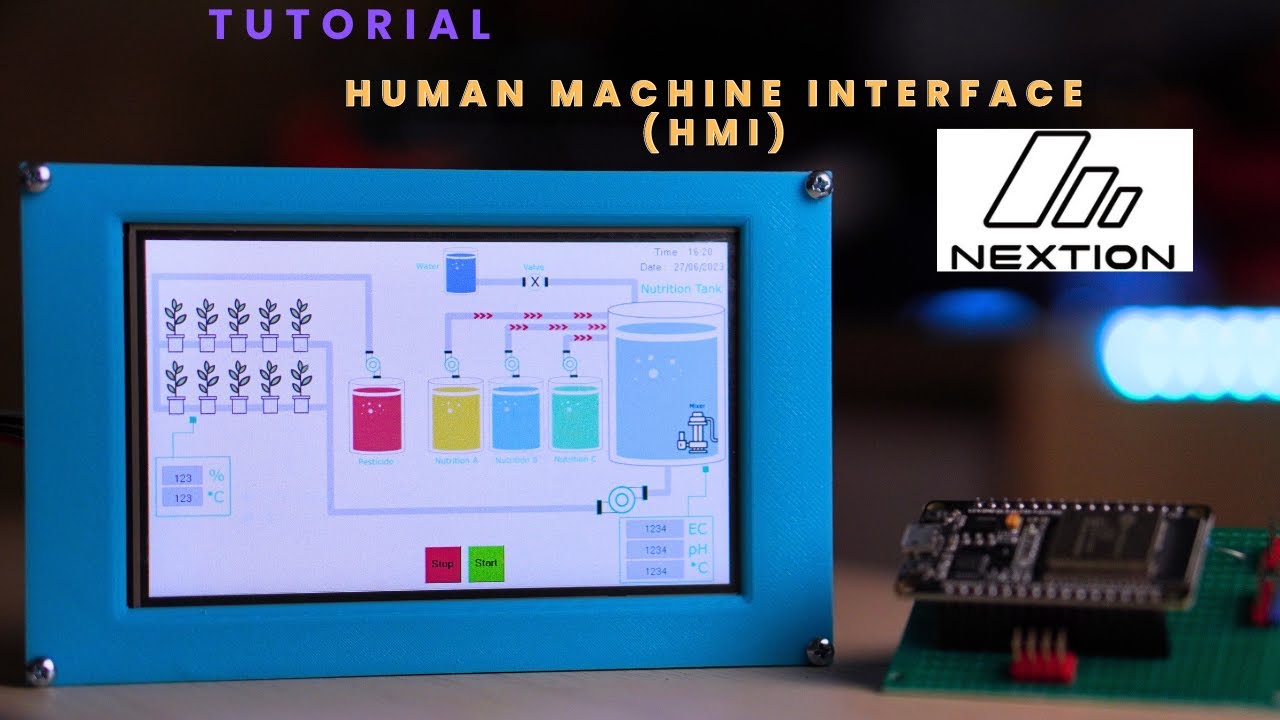 How to use nextion editor Human machine interface (HMI) nextion touchscreen display for beginner
