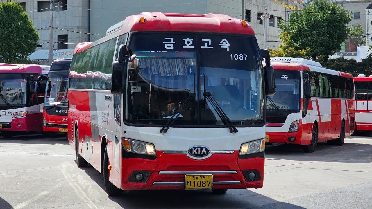 (설특집) 금호고속 광주종합버스터미널 → 순천종합버스터미널 14년식 뉴 그랜버드 이노베이션 션샤인 주행