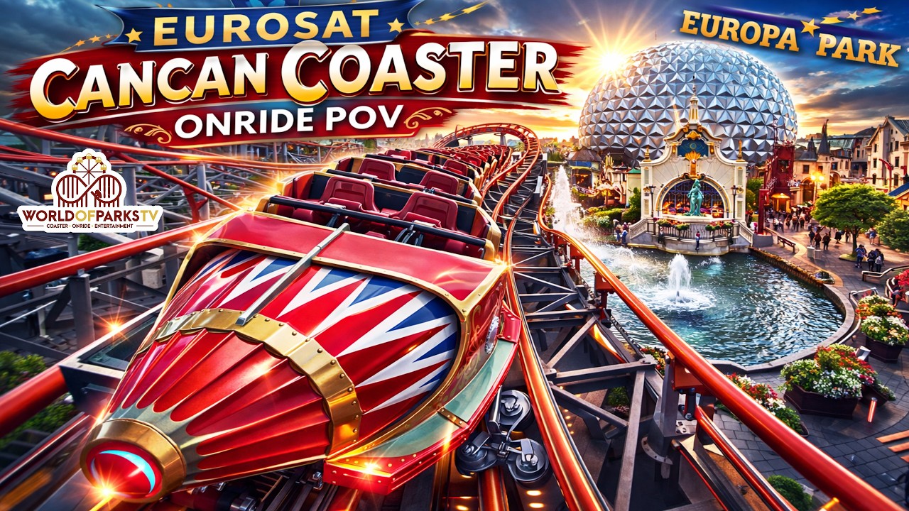 Europa-Park Eurosat CanCan Coaster |4K Onride | Erste Reihe • Full Ride POV RollerCoaster Achterbahn