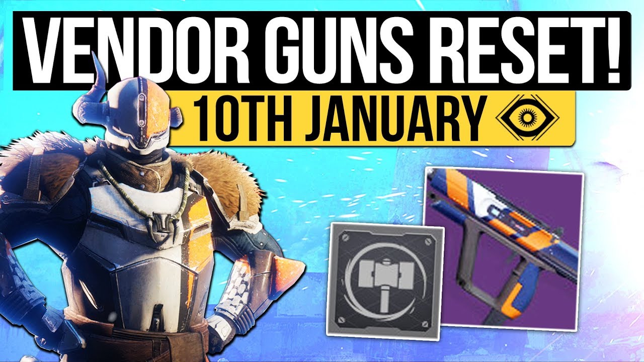 Destiny 2 | VENDOR WEAPON RESET! - New Vendor Inventory: Why Arms Day Should Return! (10th January)