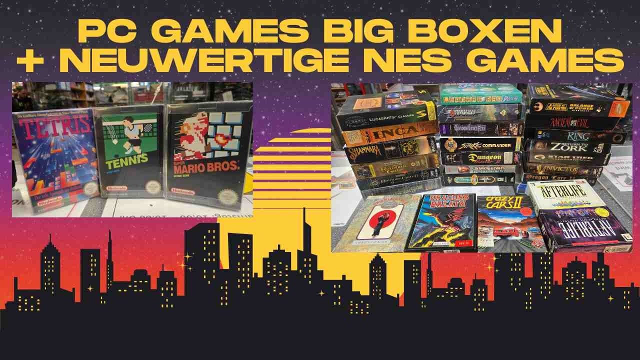 PC Games Big Boxen + Neuwertige NES Games im Ankauf