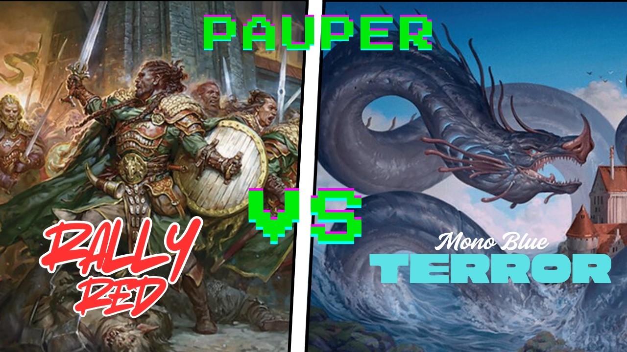 PAUPER META JUGGERNAUTS | Rally Red vs Mono Blue Terror | MTG: Paper Pauper Gameplay