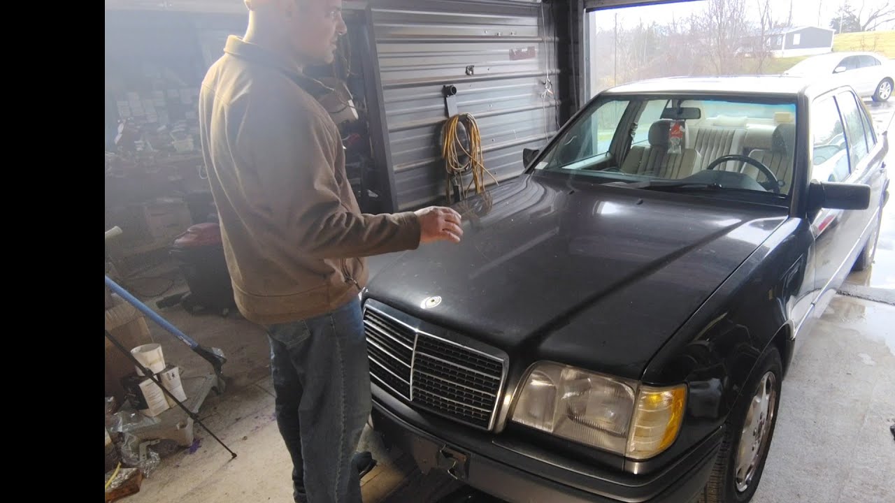 '95 Mercedes E300: first couple hours of work