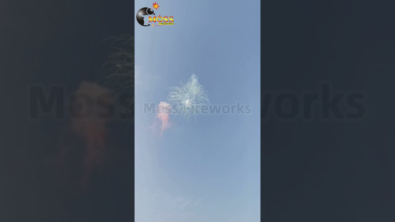 Daytime Fireworks Display Shell Yellow Smoke