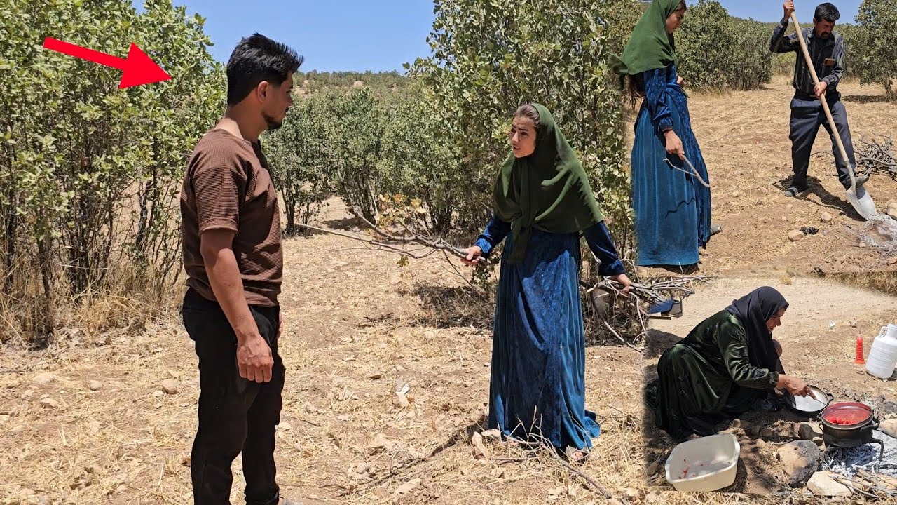 Displaced in Amir Forest with the Family: Husband Returns to Leila