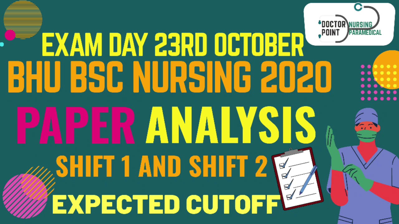 Bhu bsc nursing 2020 paper analysis ||expected cut off