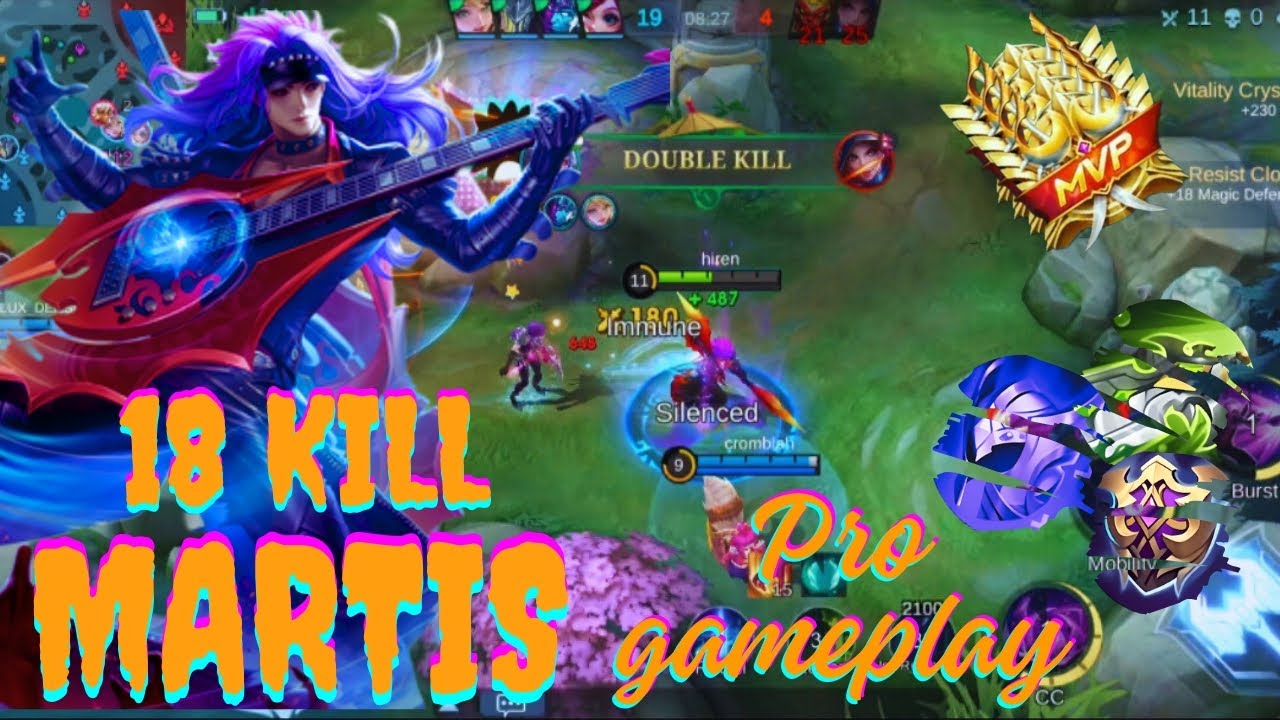 The Ultimate Power of Martis 18 Kill Build  top 1 pro Gameplay. crazy Damage. 2024. Gameplay Mlbb