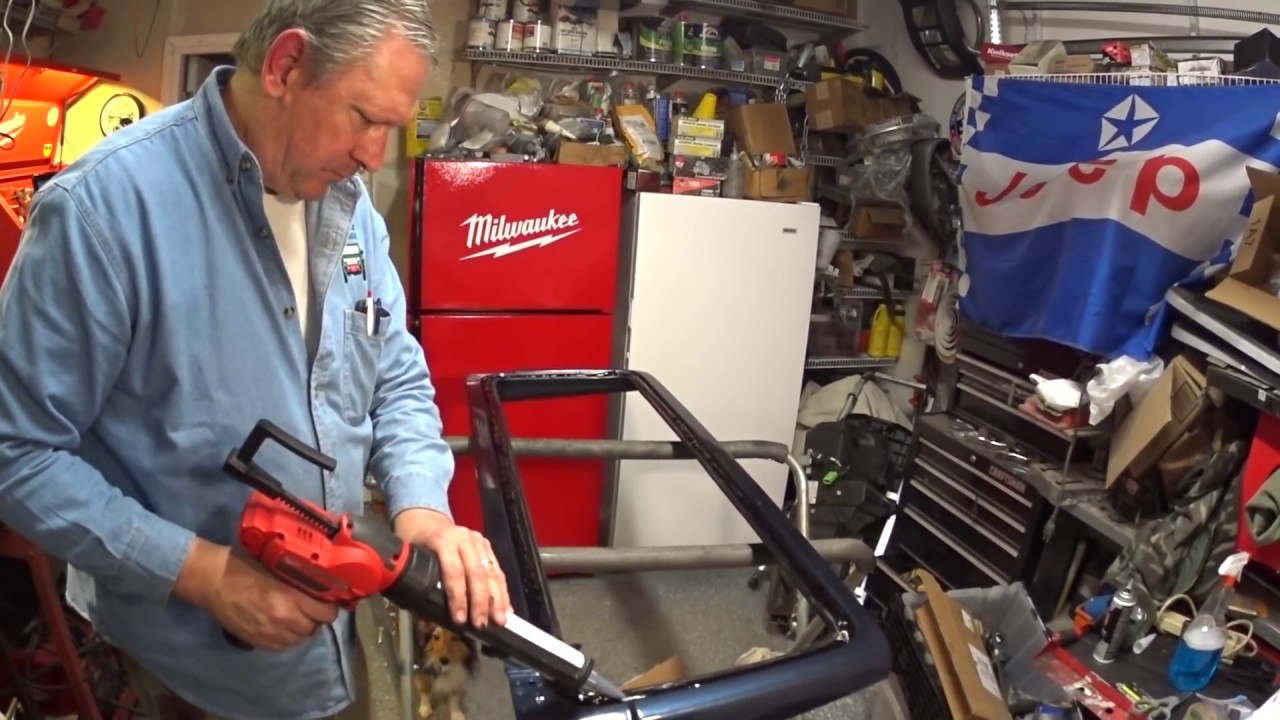 Jeep Wrangler TJ Project - Windshield Installation -  Replace and Installation