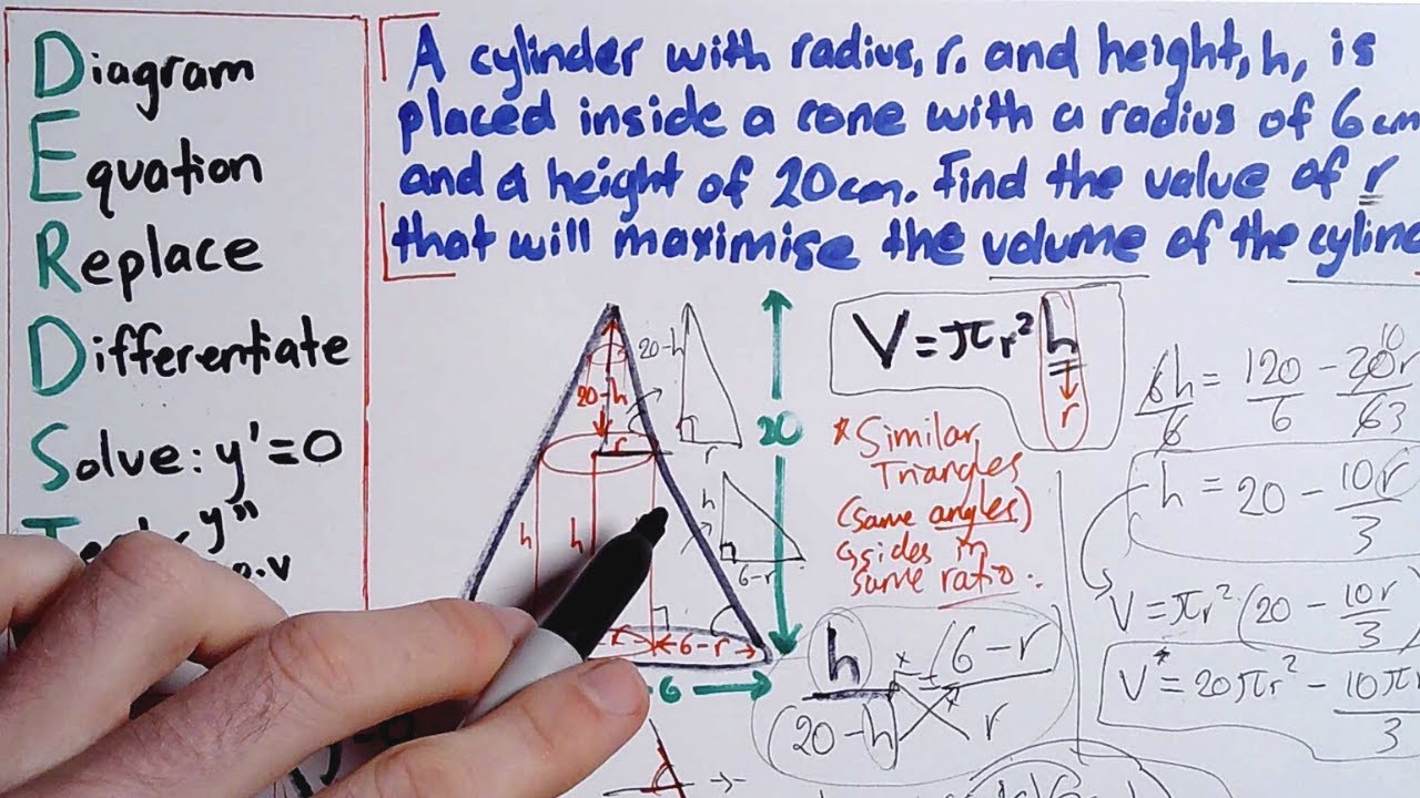 How to Solve ANY Optimisation Problem (Maximum or Minimum) + Fully Explained Example