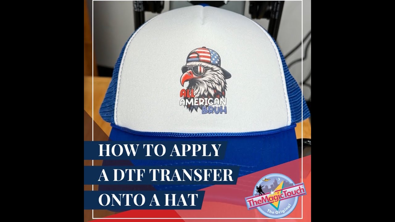 Pressing a baseball cap using the DTF MAGIC FILM