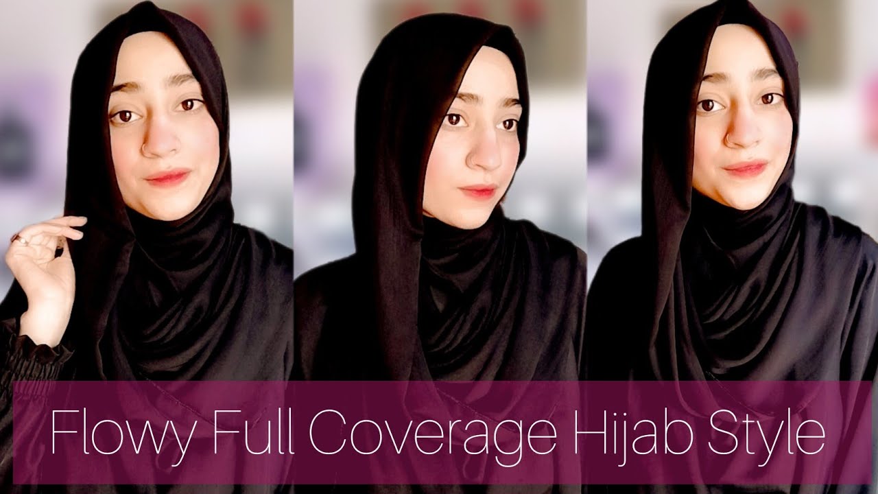 Flowy Hijab Style Simple and Easy Full Coverage | New Hijab Style | Hira Noor