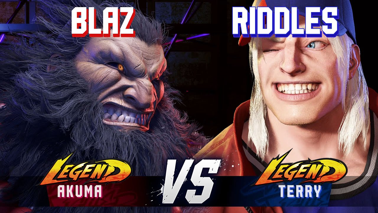 SF6 ▰ BLAZ (Akuma) vs RIDDLES (Terry) ▰ High Level Gameplay