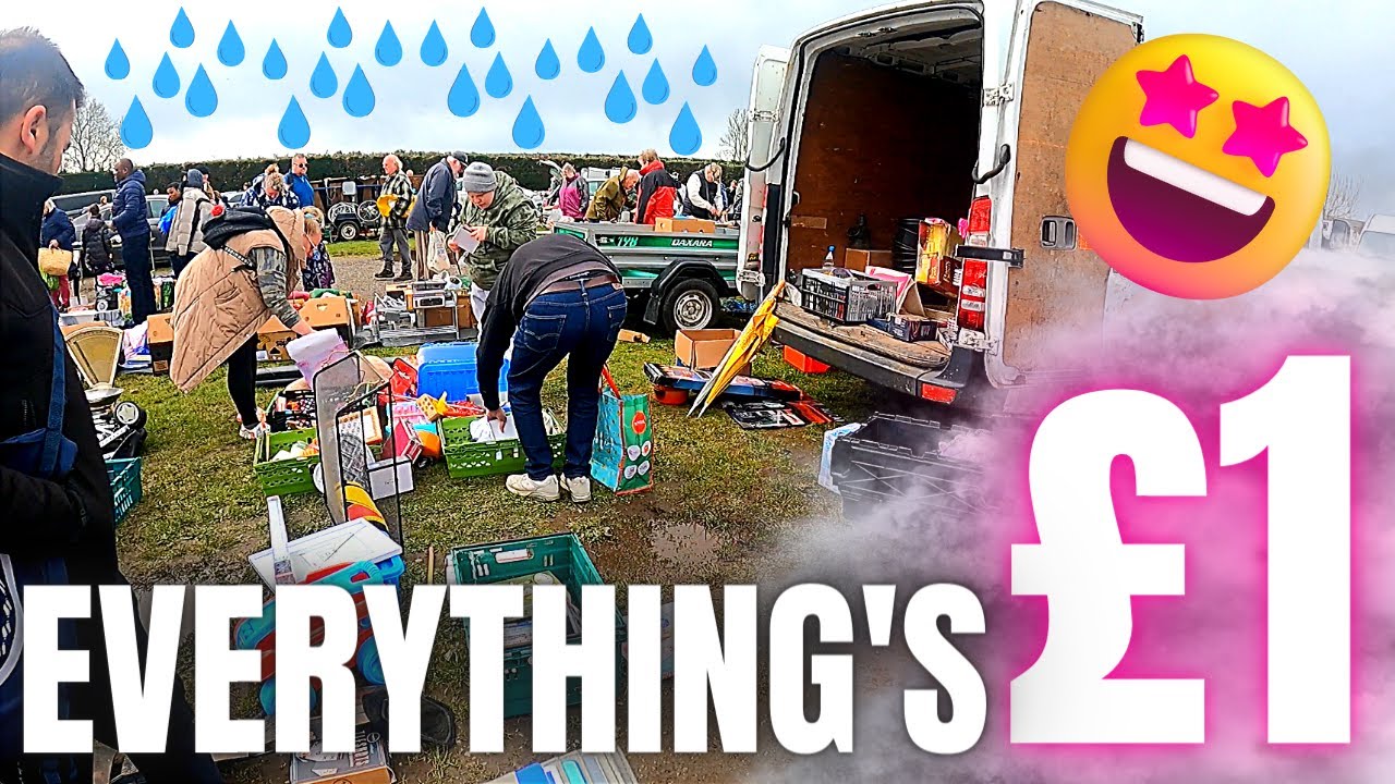 Rain SLASHED prices at busy CAR BOOT SALE 🌧️☔️💧
