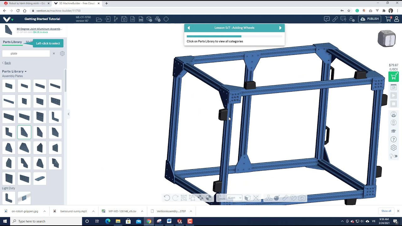 3D Machine Builder Industrial Table Design