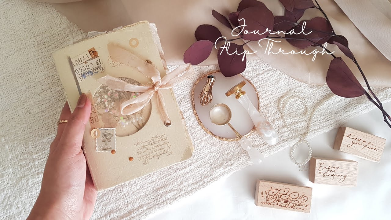 PrettyHappyPaperie | Handmade Paper Journal Flip Through