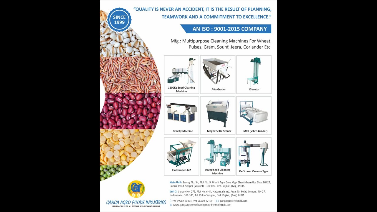 All type seed cleaning machine || Ganga agro || Shapar (veraval) || Mo. 99982 20474
