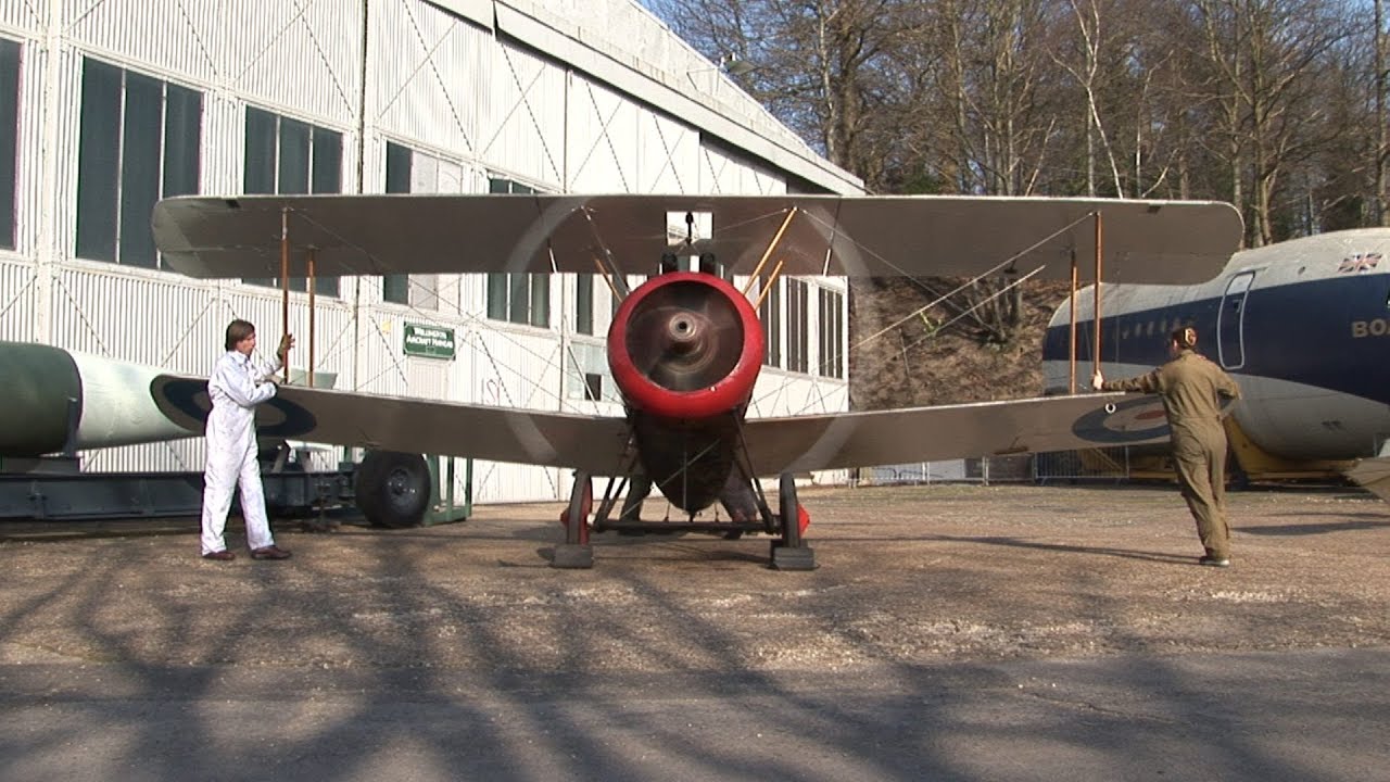 The Brooklands Sopwith Camel engine runs