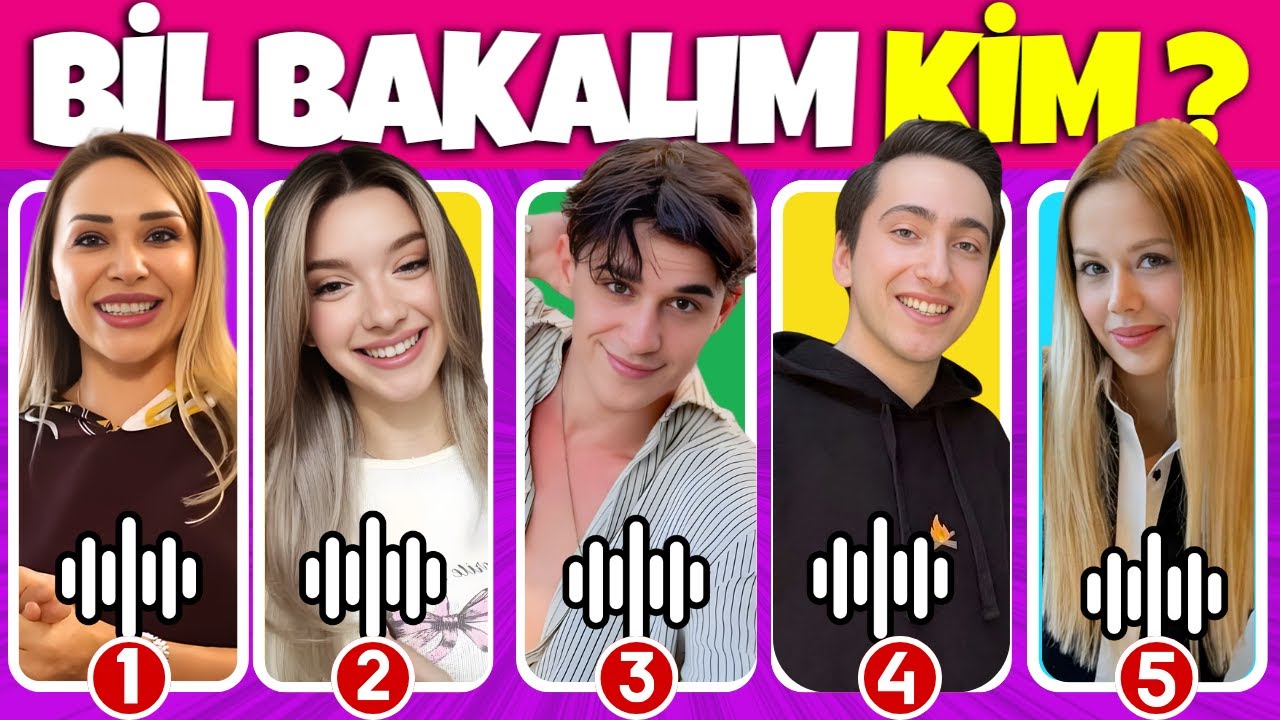 Sesi Tahmin Et! 🎧🔥 Popüler YouTuber’ların Sesini Tahmin Et ❤️ Ses Bulmaca