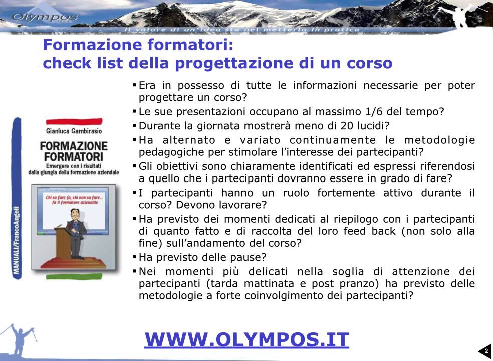 Tutorial formazione formatori progettazione corso di formazione