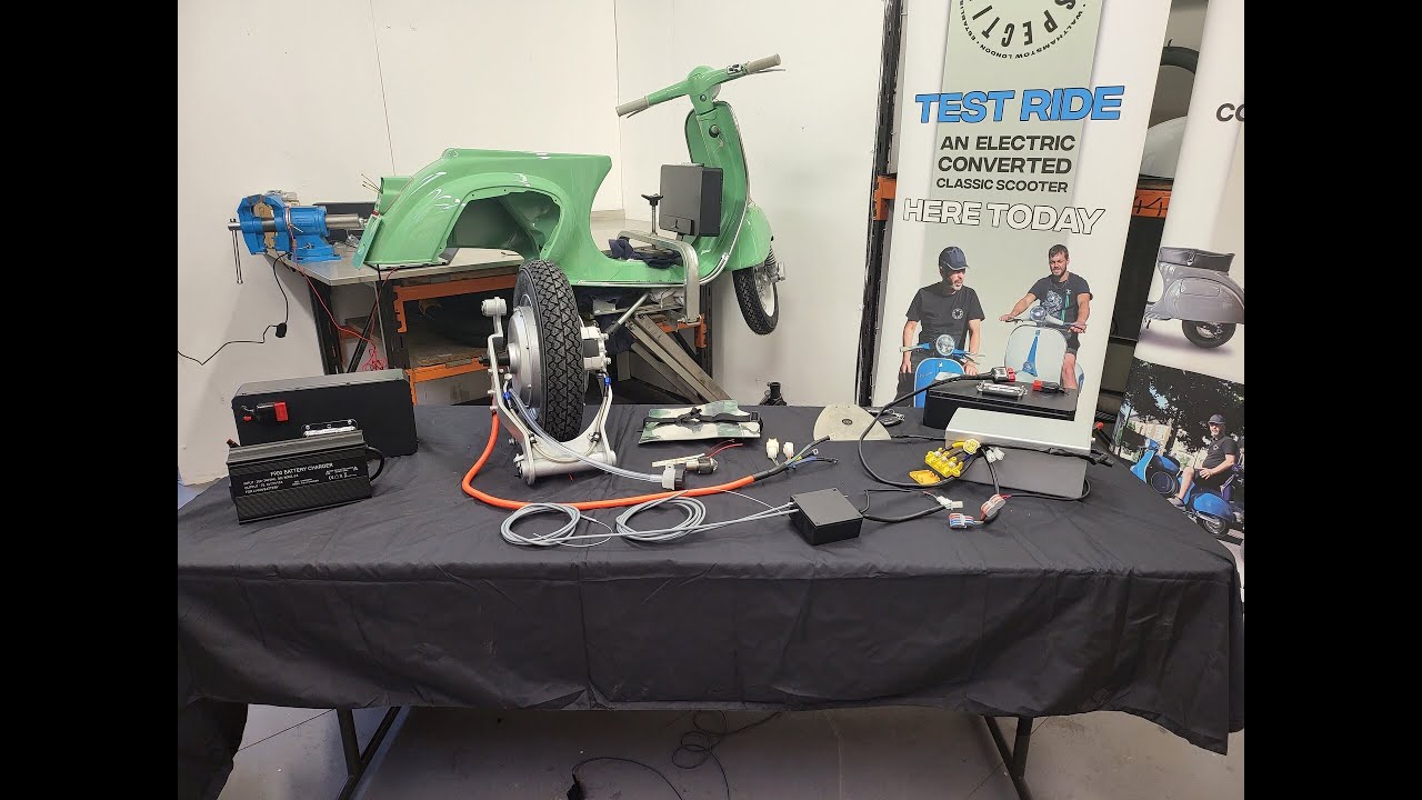 Vespa Small Frame Electric Conversion Kit STEP BY STEP Install