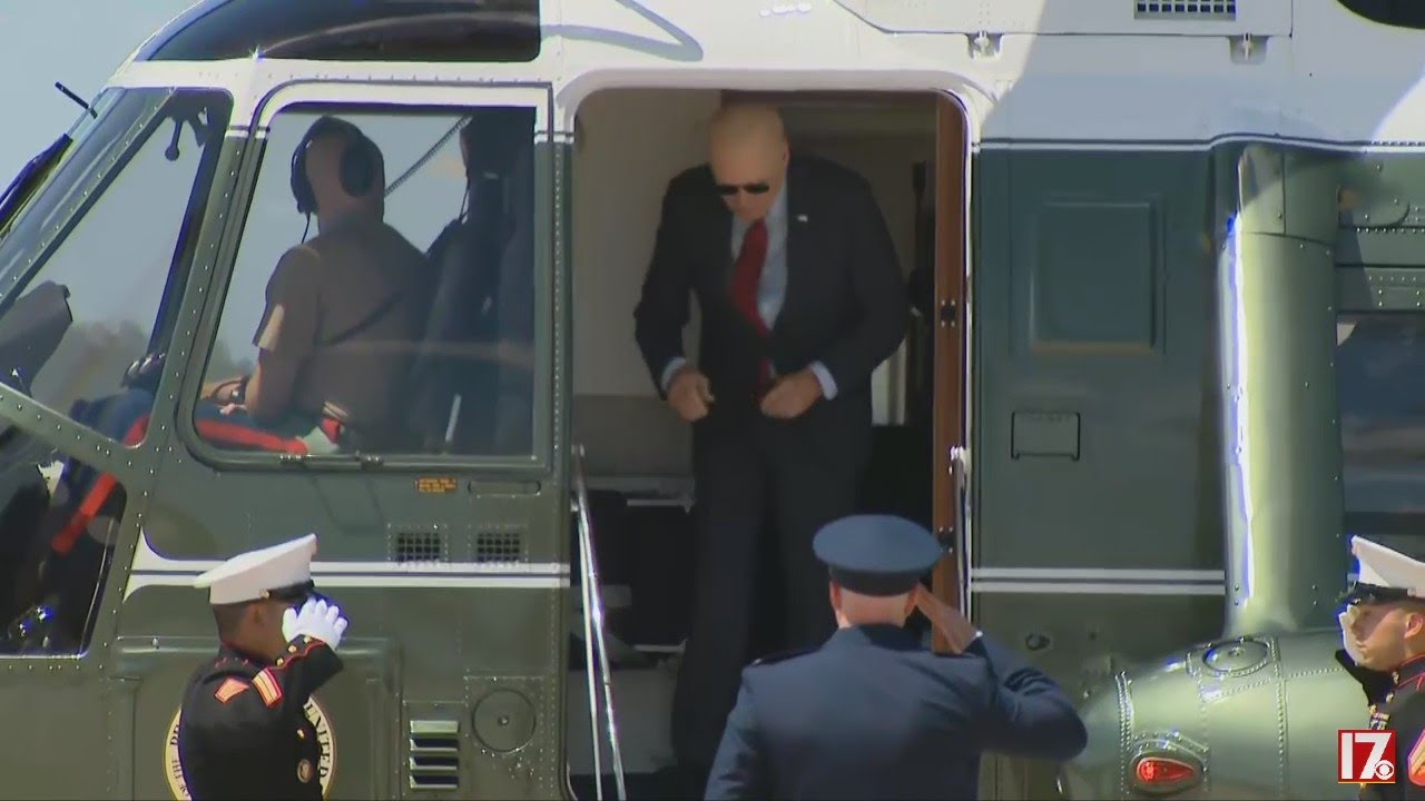 President Biden boards Air Force One ahead of Raleigh visit