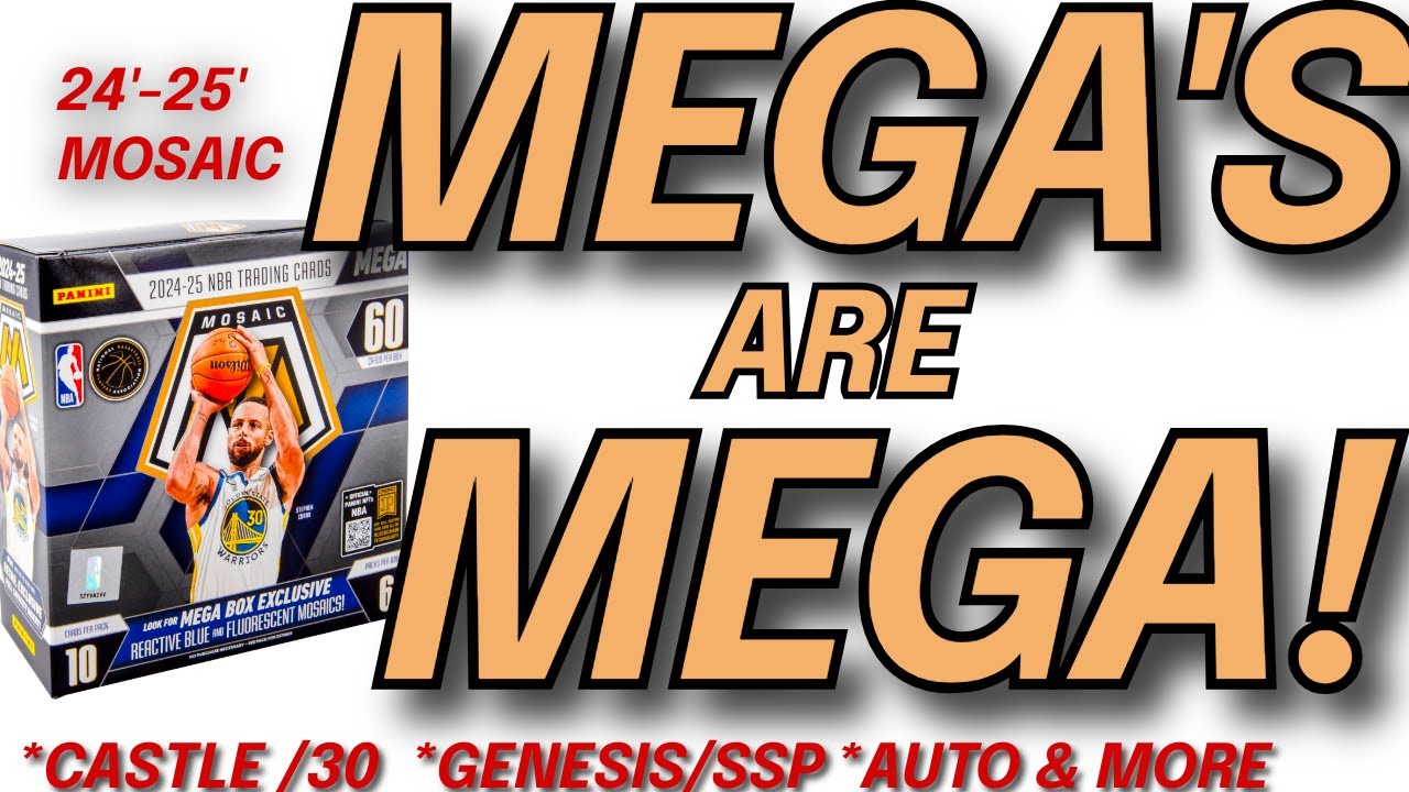 MEGAS ARE MEGA!!! RIPPING  2024 -25 MOSAIC BASKETBALL MEGA AND PULLING EVERYTHING!!!  HD 1080p