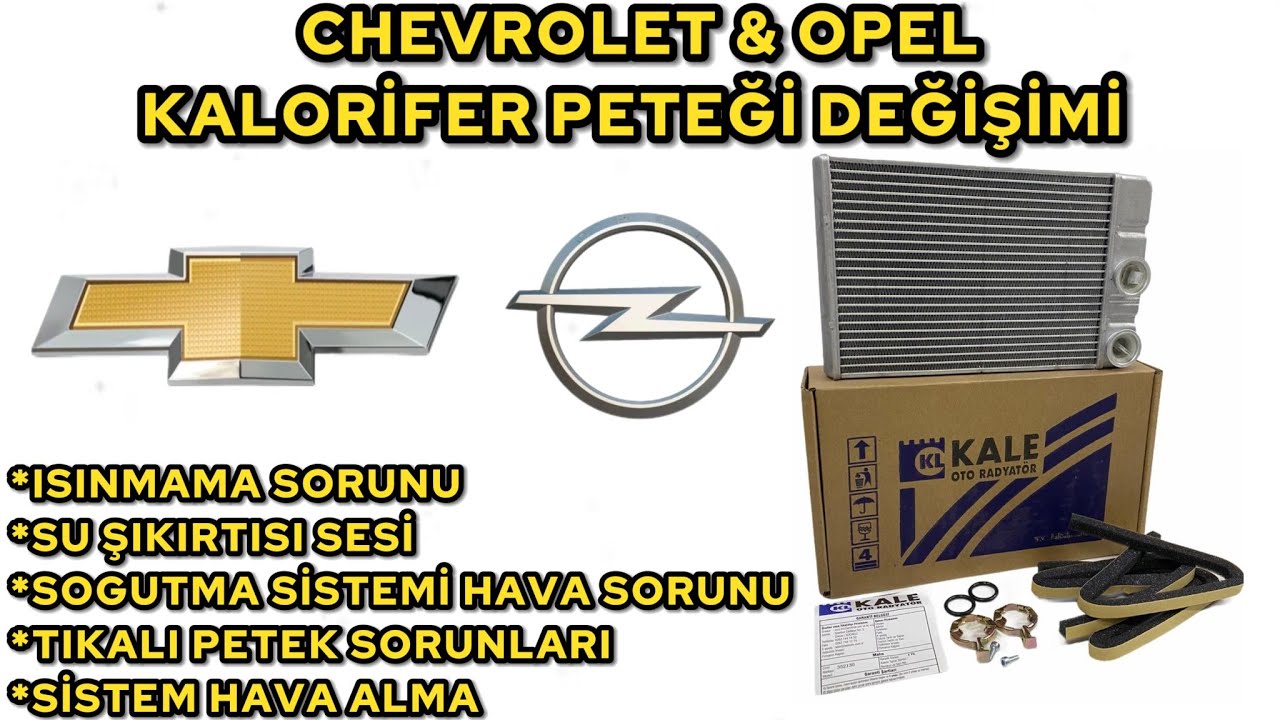 CRUZE & ASTRA J KALORİFER PETEĞİ DEĞİŞİMİ VE HAVA ALMA 