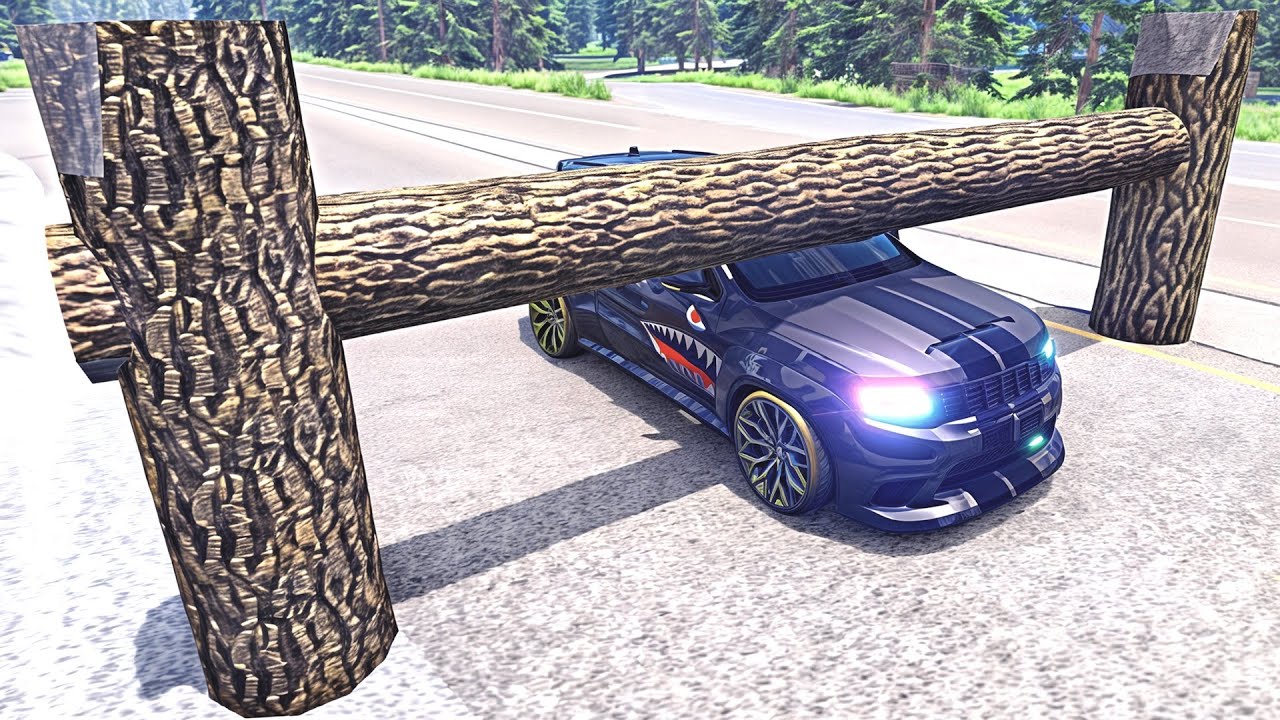 HT Gameplay Crash # 81 | Trucks & Cars vs Trap Tree Speed Bumps vs Giant Pit Potholes Giant Bulge