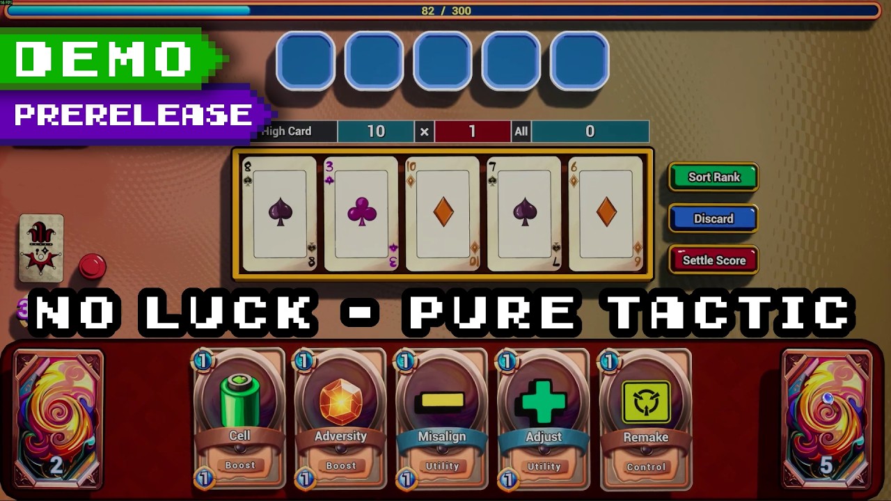 Deck and card manipulation balatrolike - Let's playtest Stuck in Luck