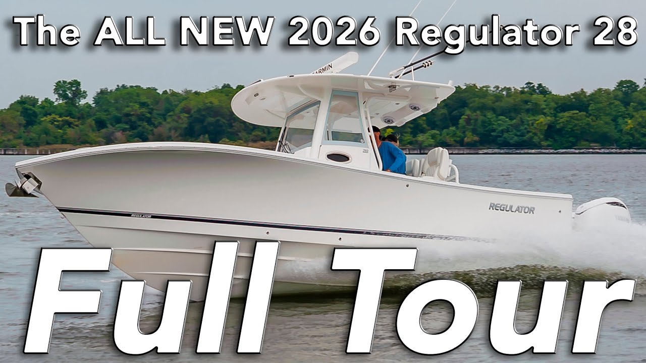 2026 Regulator 28 – два двигателя Yamaha 350, система Seakeeper Ride и полное оснащение