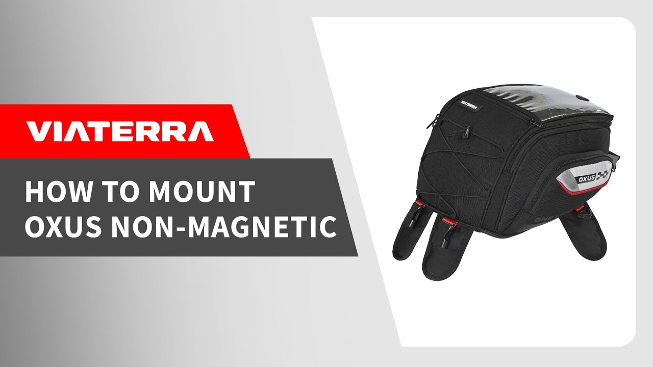 Oxus Universal Tank Bag (Strap Based) - Easy Mounting Tutorial #motorcycleluggage #viaterra