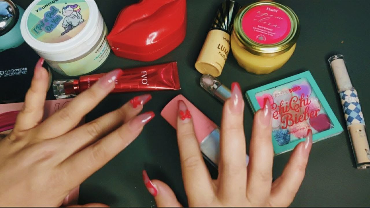 Асмр СКРЕТЧИНГ НОГТЯМИ, КОСМЕТИЧЕСКИЕ ТРИГГЕРЫ И ТАППИНГ | Asmr NAIL SCRATCHING,TRIGGERS AND TAPPING