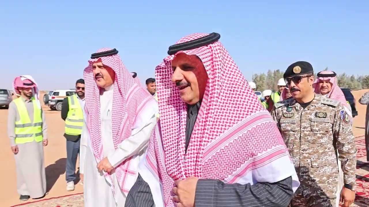 شركة الميموني - زيارة أمير منطقة حائل إلى مشروع طريق حائل - رفحاء