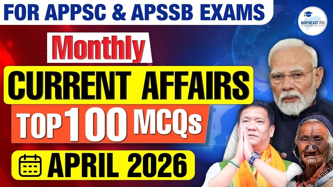 April 2026 Current Affairs Part 1 | Ayan Sir I Top 100 MCQs #appsc #apssb #appscpreparation