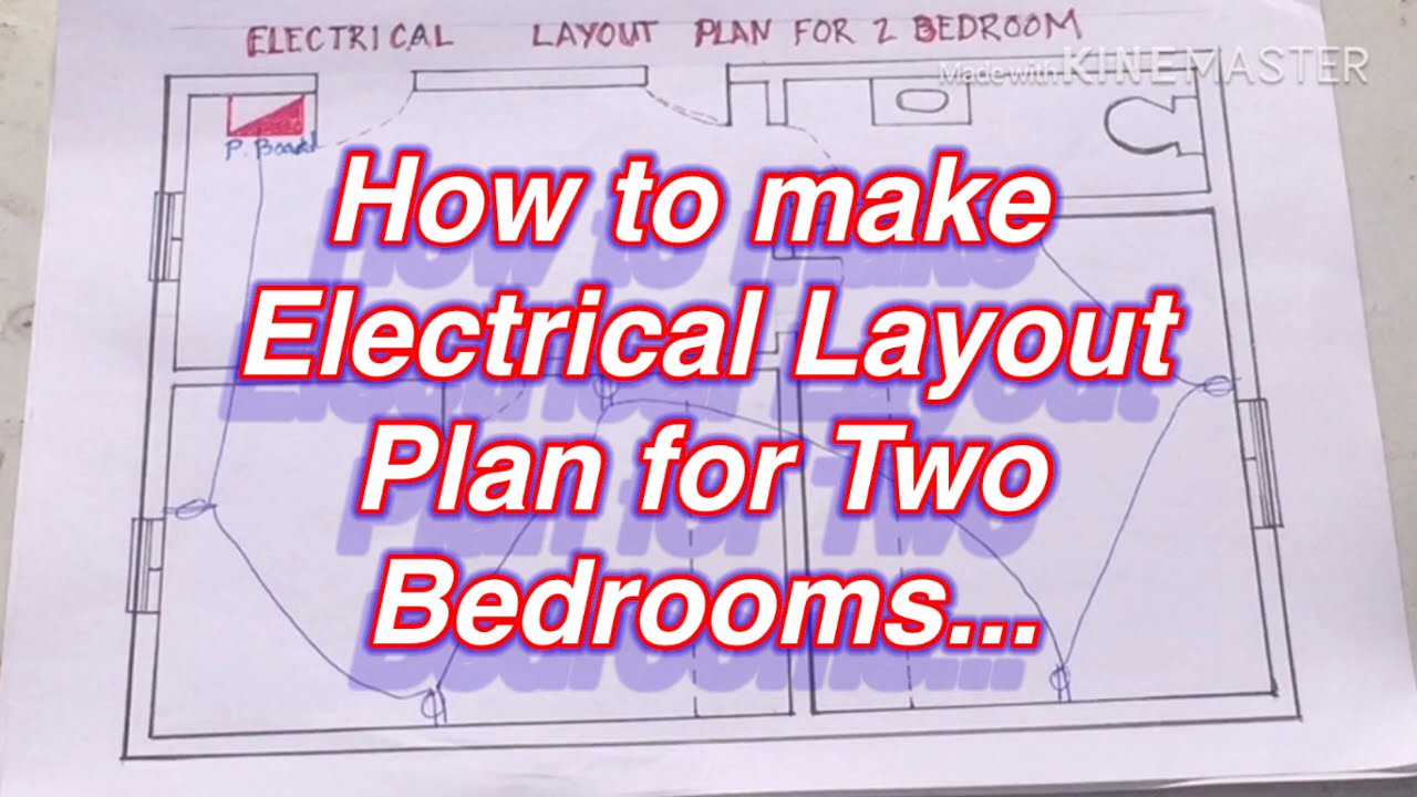How to Layout Electrical Wiring in Two Bedrooms.